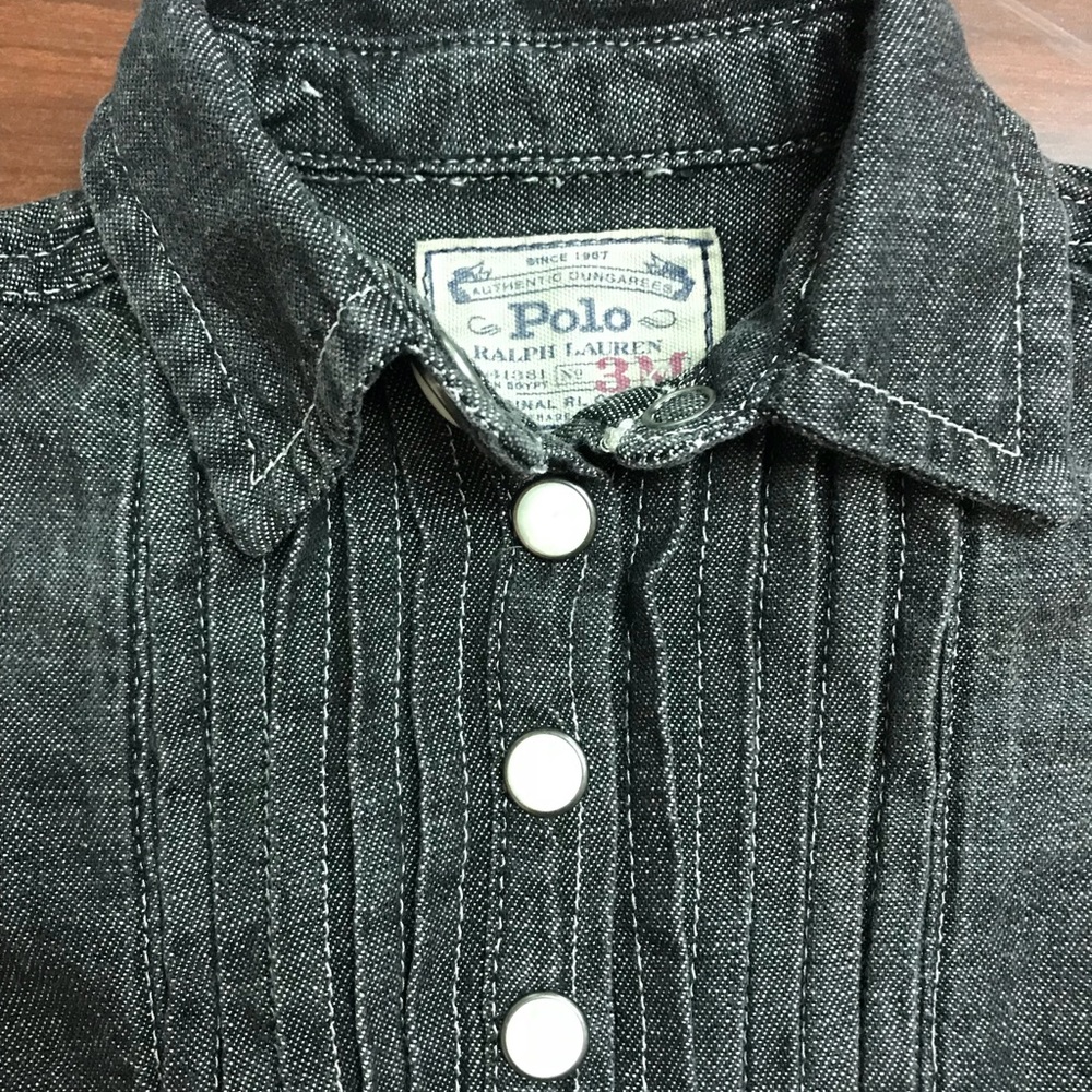 Polo Ralph Lauren black Jean dress NWT 3M - Picture 2 of 4